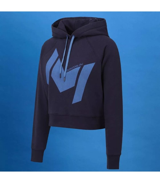 Sweat à capuche Mouratoglou Femme Bleu marine | Ipontennis