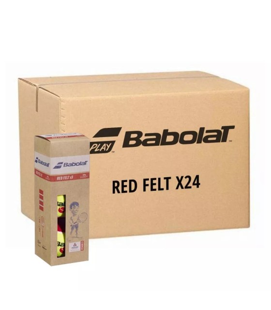 Caja de 24 cajas de 3 pelotas Babolat Red Felt 1