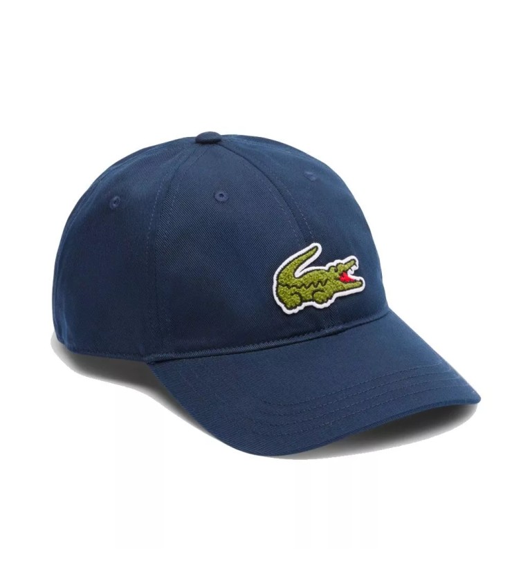 Gorra azul marino de algodón Lacoste Twill 1
