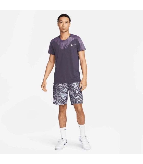 Nike Court Dri-Fit Adv Slam Paris Lila Polo | Ipontennis