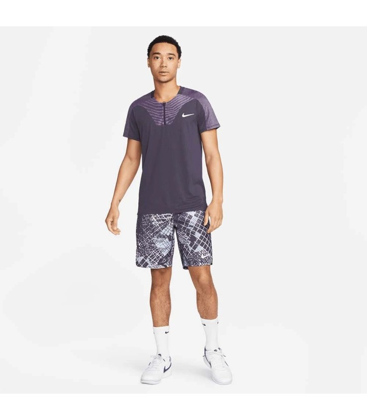 Nike Court Dri-Fit Adv Slam Paris Lila Polo | Ipontennis