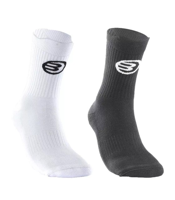 Chaussettes de bullpadel 2 paires noires / blanches 1