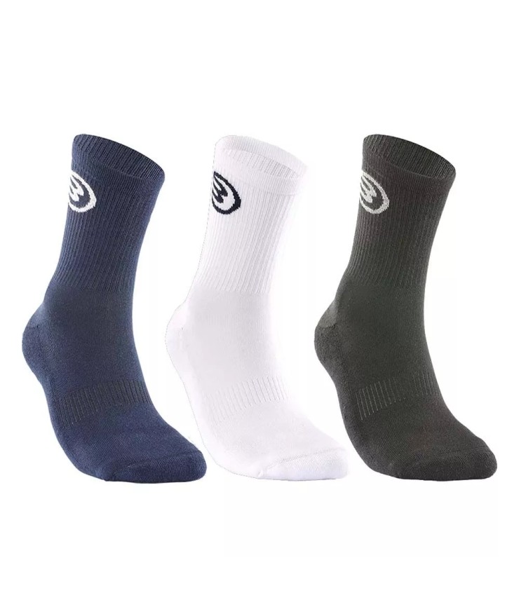 Chaussettes de bullpadel noir / blanc / marine (3 paires) 1