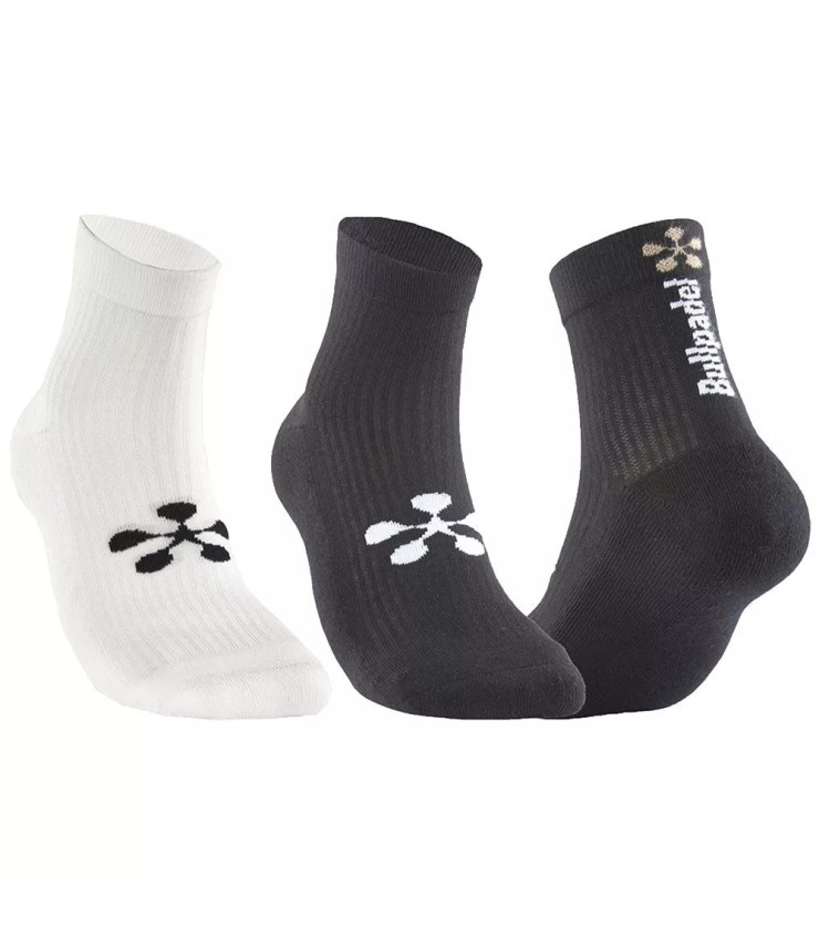 Calcetines Bullpadel Premier Padel Negro/Blanco (2 pares) 1