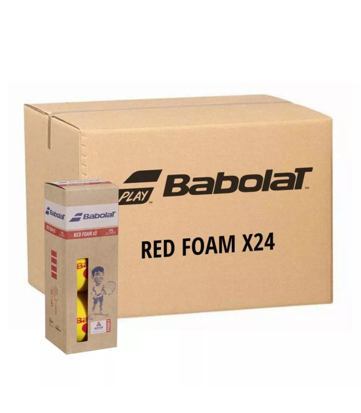 Box mit 24 Boxen 3 Bälle Babolat Rotschaum 1