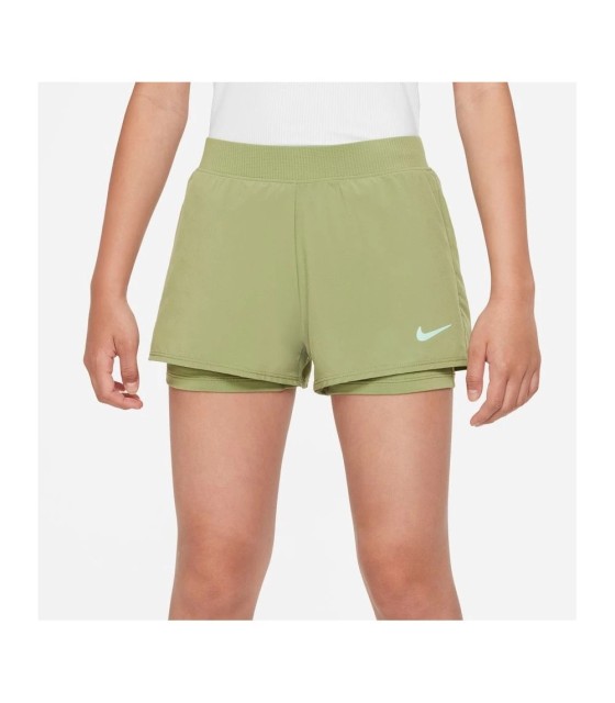 Calções Nike Court Victory Caqui para Rapariga | Ipontennis