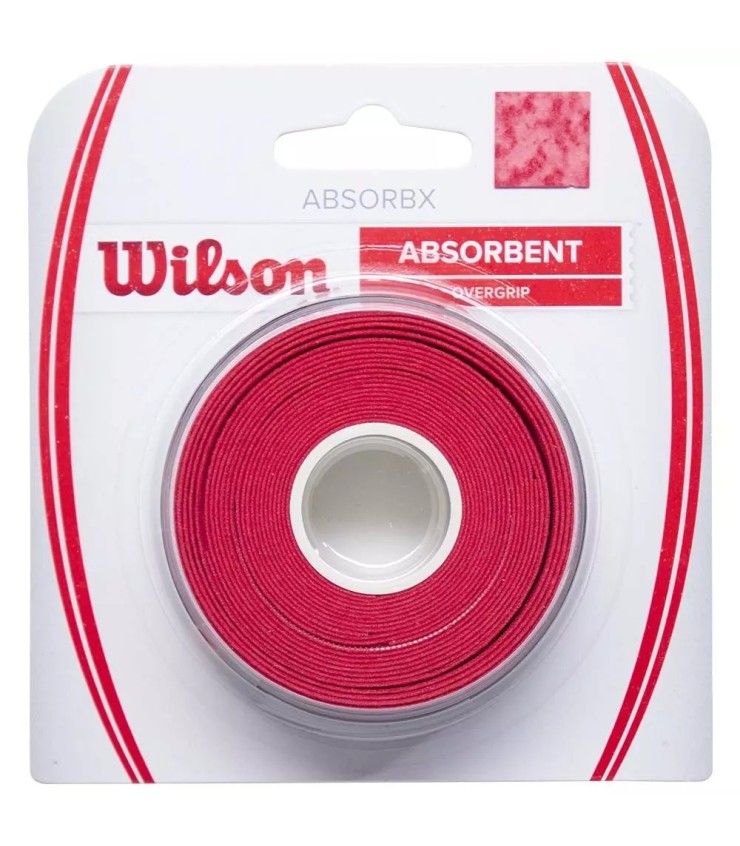Wilson AbsorbX Overgrip Rojo x 3 unidades 1