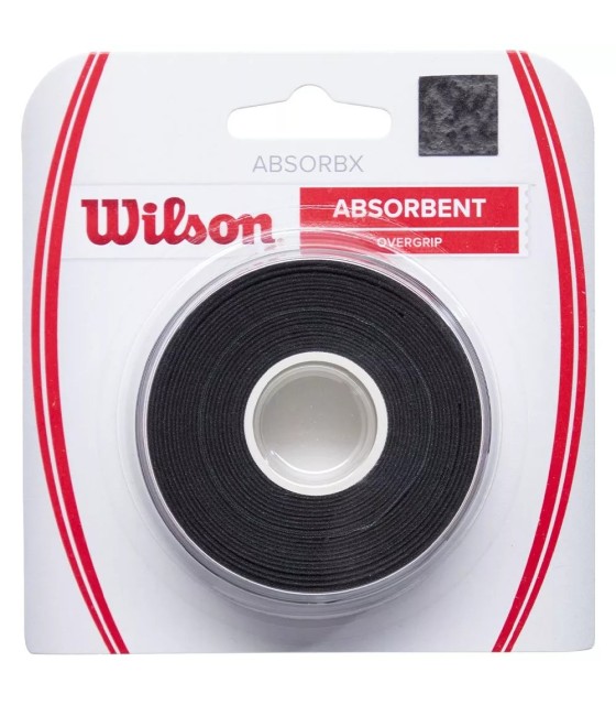 Wilson absorbx overgrip black x 3 units 1