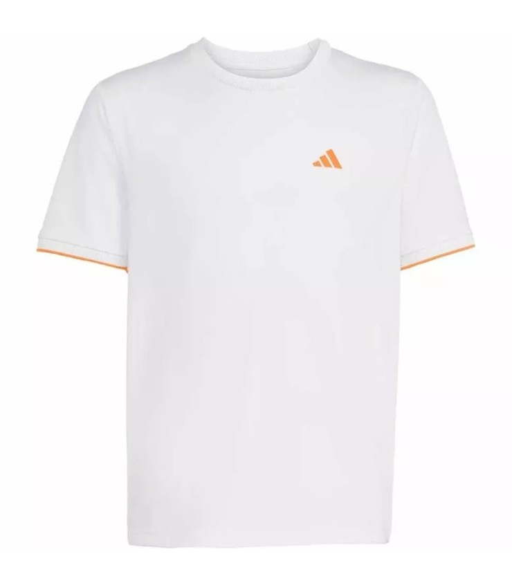 Adidas pro Junior Melbourne T-Shirt Weiß / Orange 1