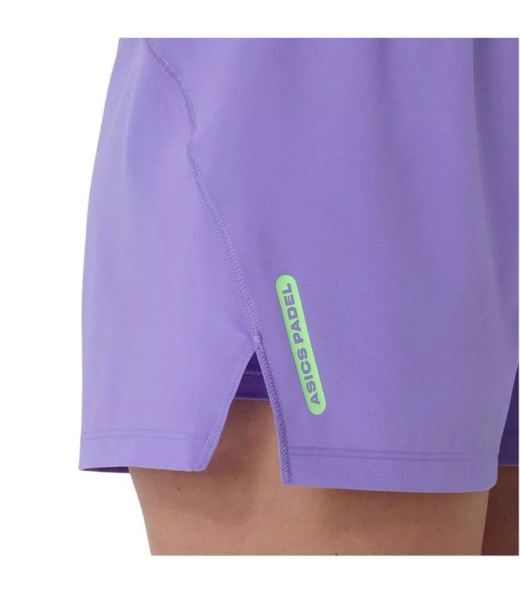 Kurzes Asics Padel Court 2 in 1 violetten Frau 4