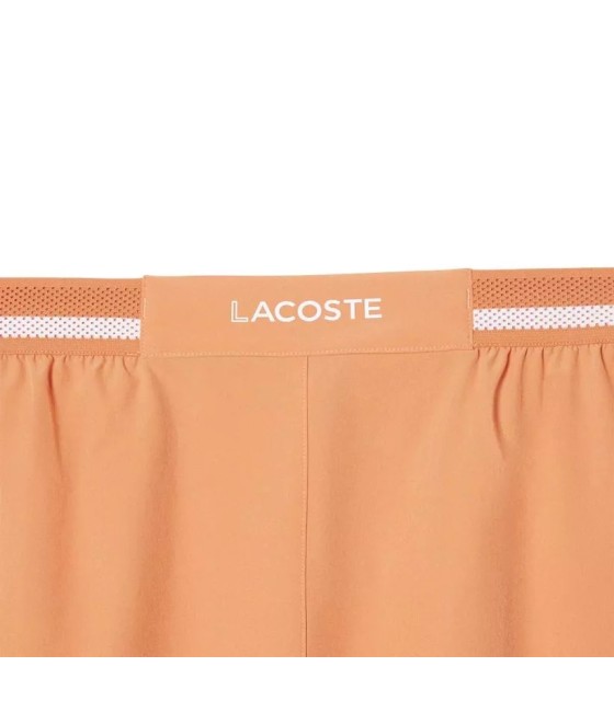 Pantaloni corti Lacoste Tennis X Novak Djokovic Arancione 5