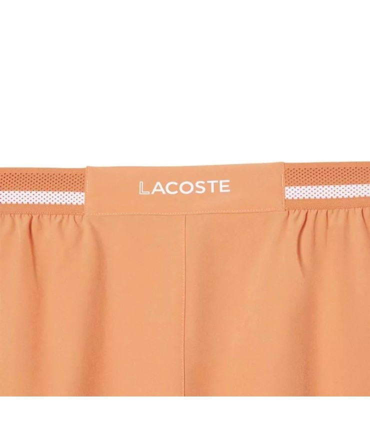 Pantalon court Lacoste Tennis x novak djokovic orange 5