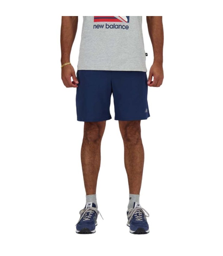 Kurzer New Balance Essentials Navy Blue 1