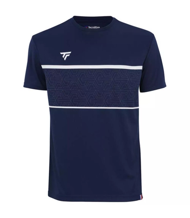 T-shirt Bleu Marine Tecnifibre Team Tech pour Enfant | Ipontennis