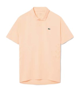 Polo Lacoste Tennis Novak Djokovic sur Orange Track 1