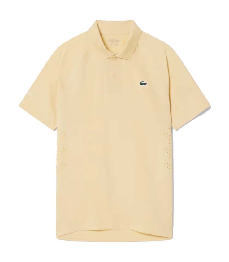 Polo Lacoste Tennis Novak Djokovic on yellow track 1
