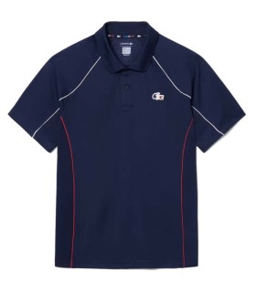 Polo Lacoste Equipe de França de Tênis azul da Marinha 1