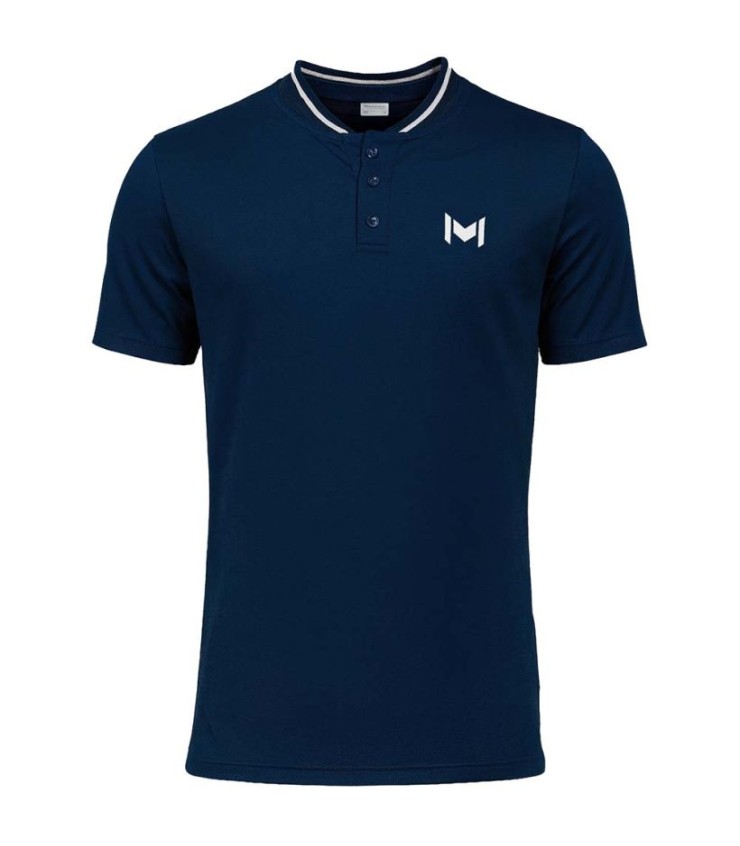 Polo Mouratoglou Neck Navy Blue Mao 1