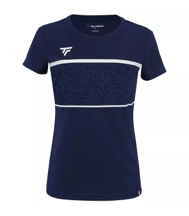 Dunkelblaues Damen-T-Shirt Tecnifibre Team Tech | Ipontennis