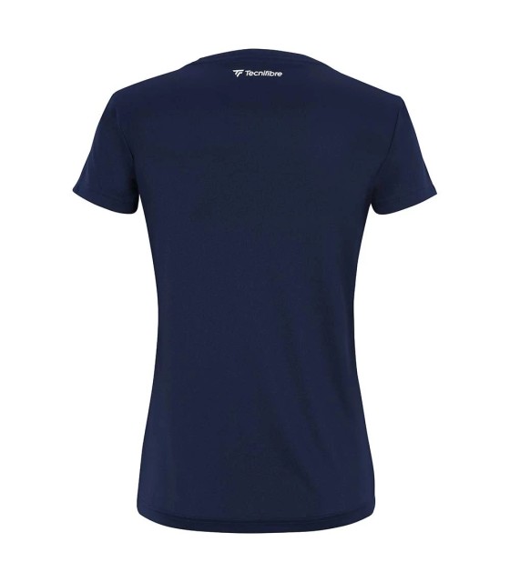 Dunkelblaues Damen-T-Shirt Tecnifibre Team Tech | Ipontennis