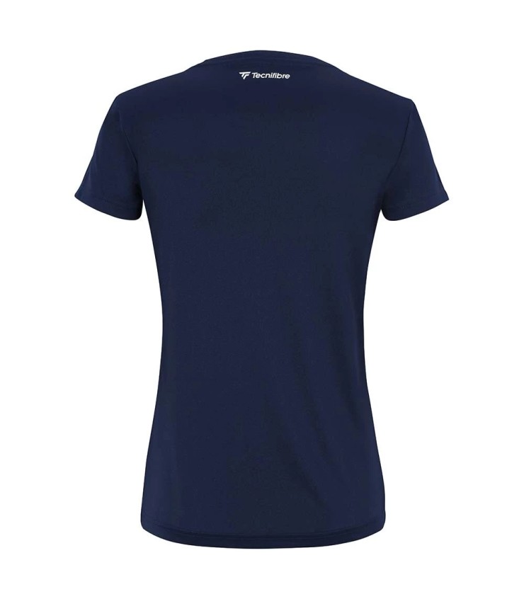 Camiseta Azul Marinho para Mulher Tecnifibre Team Tech | Ipontennis
