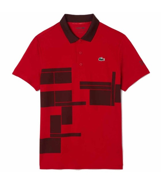 Polo Lacoste Tennis Novak Djokovic Red Amateur versione 1