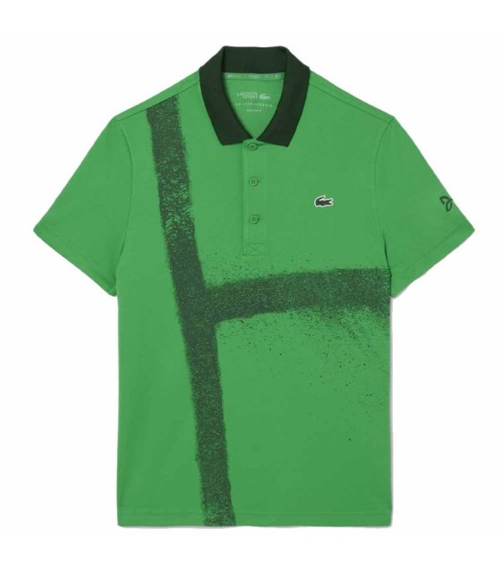 Polo Lacoste Tenis Novak Djokovic Verde / Marino Versión Aficionado 1