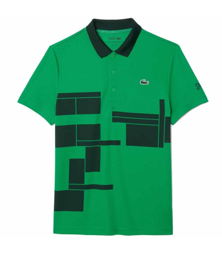 Polo Lacoste Tênis Novak Djokovic Verde Versão 1