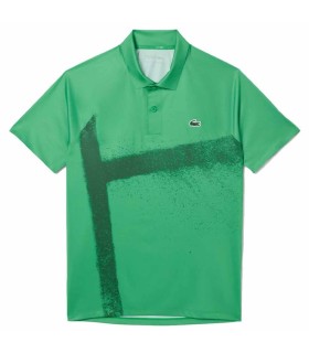 Polo Lacoste Tenis Novak Djokovic Jugador Verde / Blanco 1