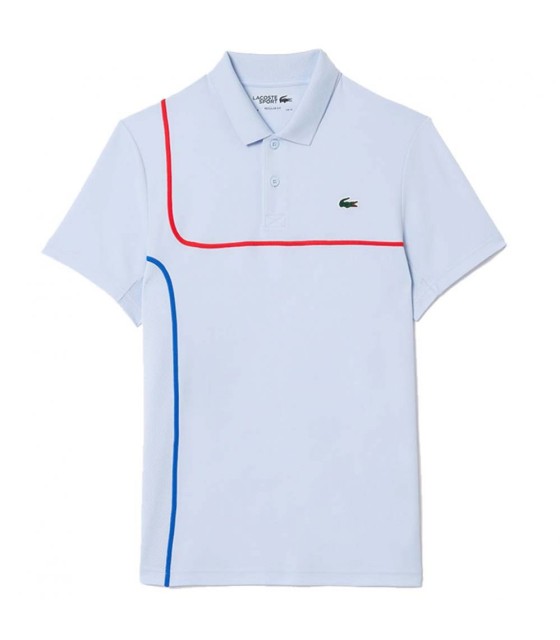 Polo Lacoste Light blue tennis 1