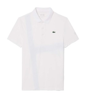Polo Lacoste Tenis Novak Djokovic Blanco Versión Aficionado 1