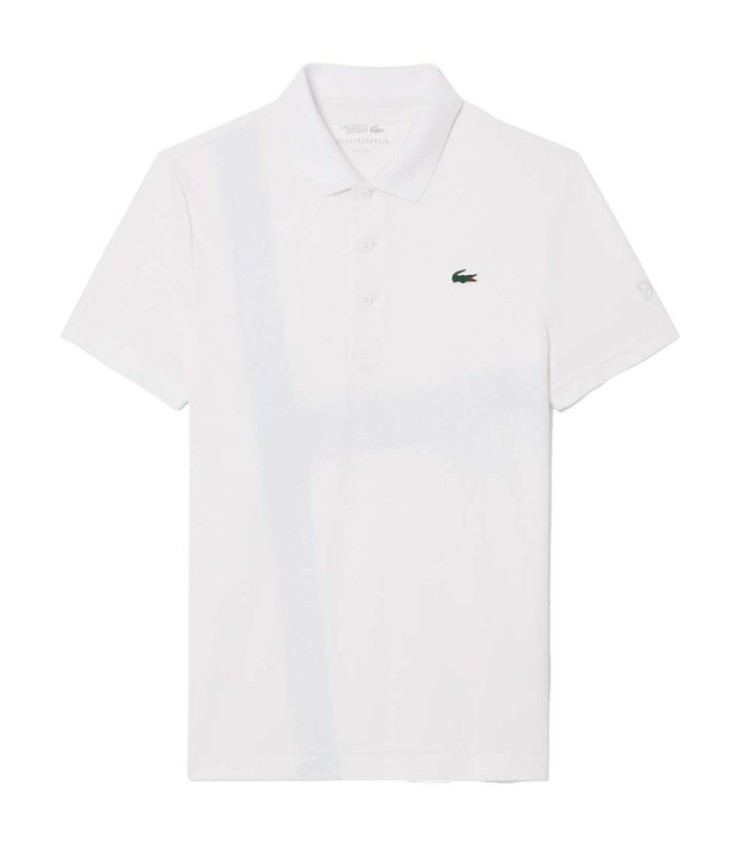 Polo Lacoste Tennis Novak Djokovic White Amateur version 1