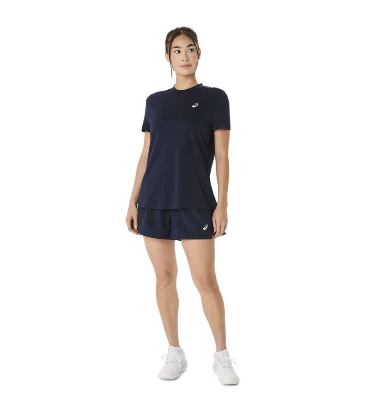 T-shirt Asics Court SS Navy Blue Woman 4