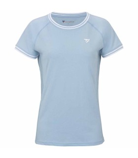 Technifibre equipe esticar t-shirt mulher azul céu 1