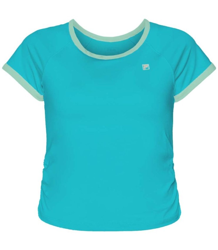 T-Shirt Row Women Ophelia Turquoise 1