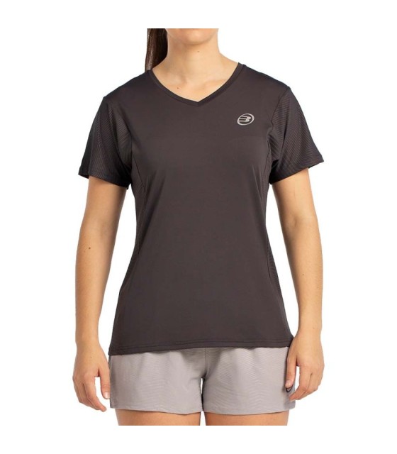 Camiseta Bullpadel Eches Mujer Negra 1