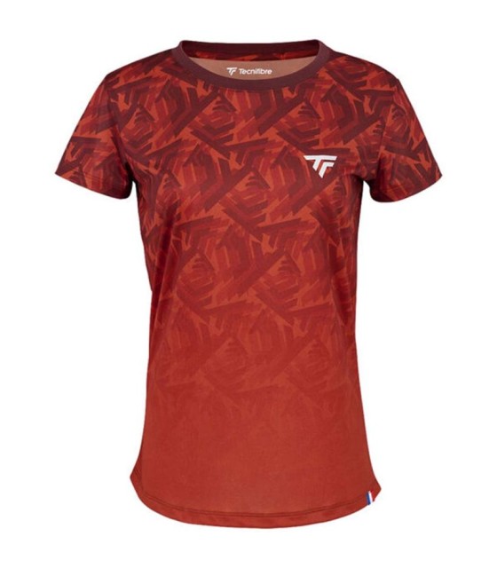 Technifibre infini tee x-loop t-shirt donna rossa 1