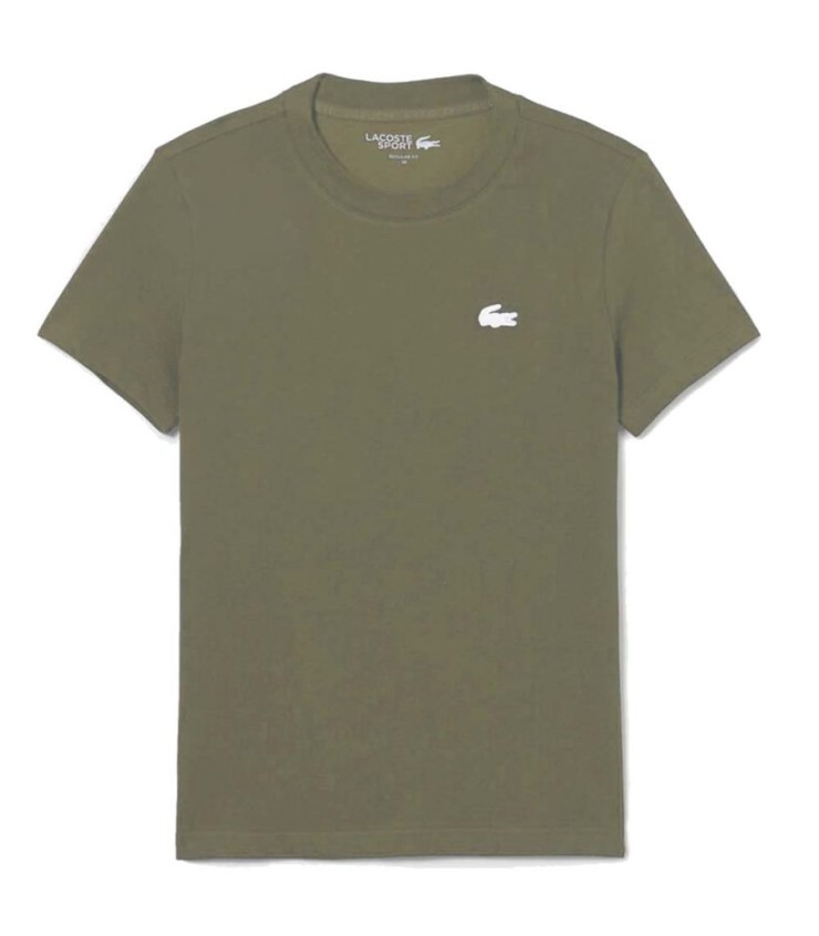 T-shirt Lacoste Sport Donne Jersey Khaki 1