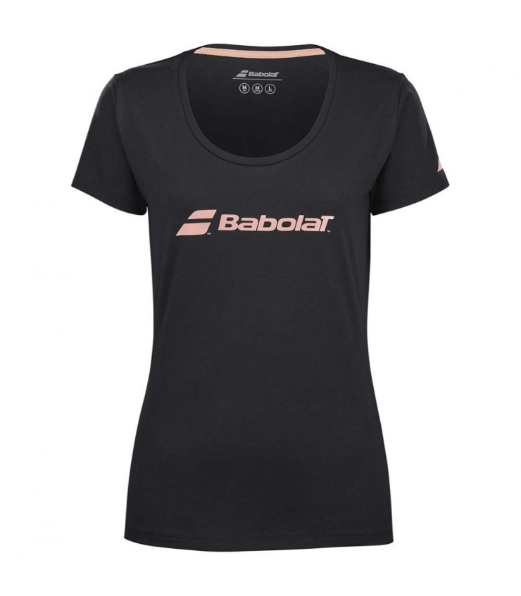 T-shirt per esercizi Babolat Donna nera 1