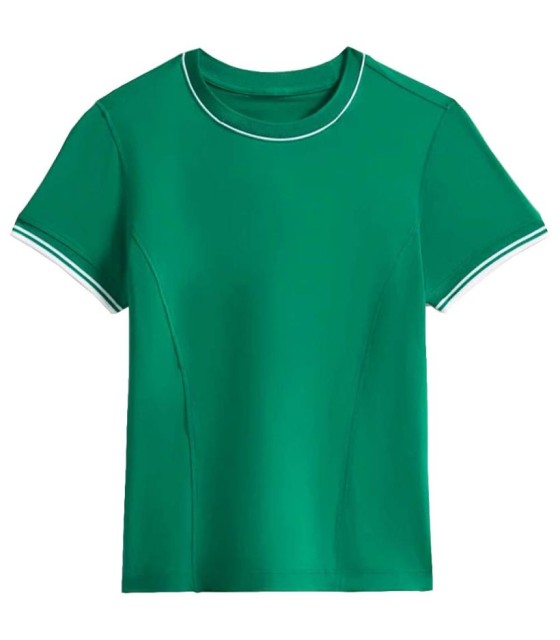 Wilson Team Nahtloses T-Shirt Frau Grün 1