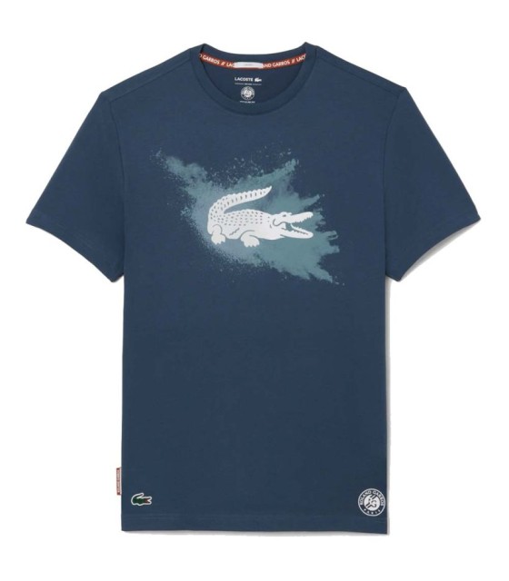 Camiseta Lacoste Roland Garros Unisex Azul Marino 1