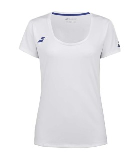 Babolat Play Cap T-Shirt White Woman 1