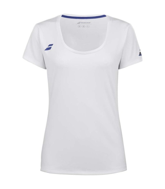 Camiseta Babolat Play Cap Mujer Blanca 1