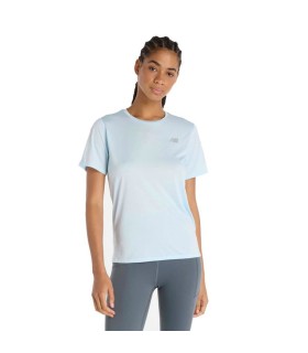 T-Shirt New Balance Essentials Woman Light Blue 1