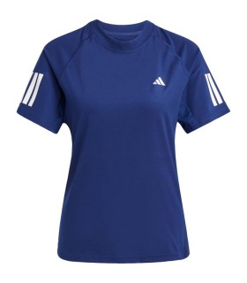 Adidas t-shirt 3 bands navy blau frau 1