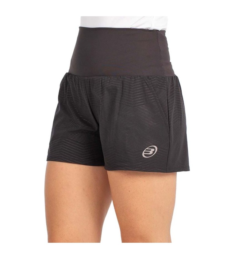 Bullpadel short pants black woman 2