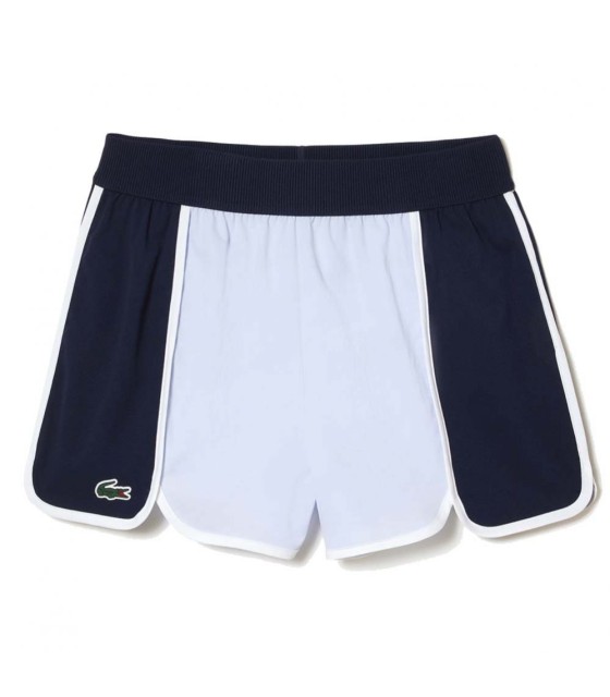 Short Lacoste Sport a Bloques de Color Mujer Azul 1