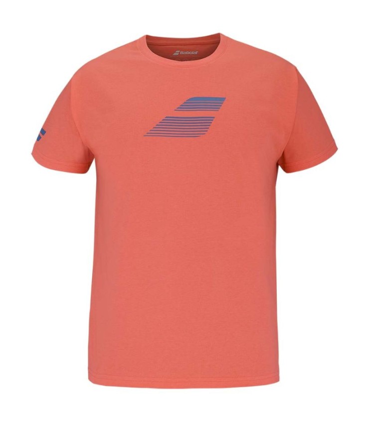 Babolat exercício t-shirt bandeira vermelha 1