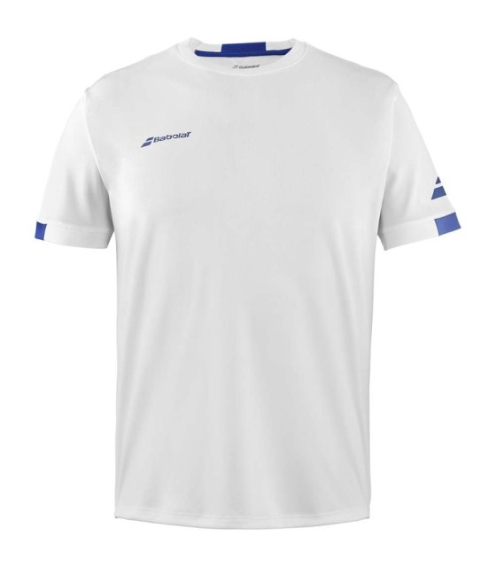 Camiseta Babolat Play Cuello Redondo Junior Blanca 1