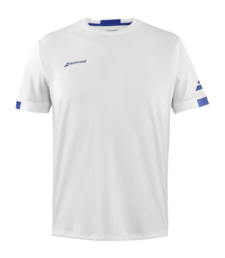 Babolat play t-shirt redondo pescoço júnior branco 1